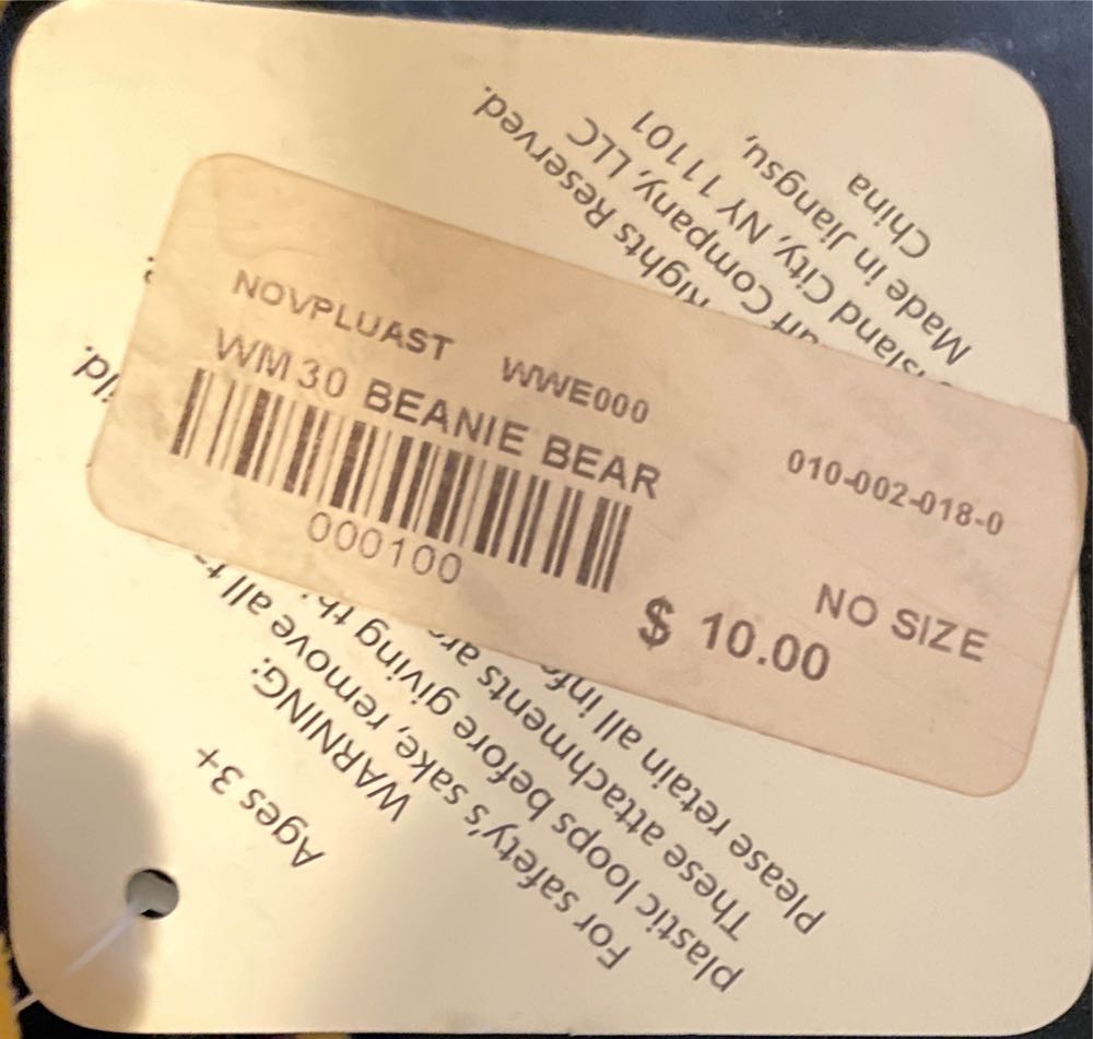 WWE Wrestlemania XXX Plush Bear  plush collectible - Main Image 2