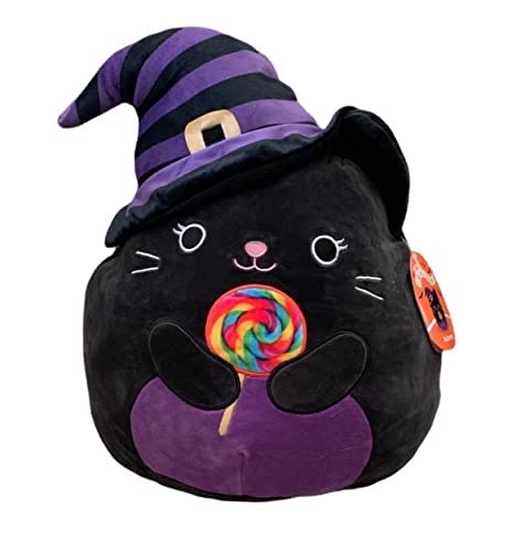 12” Autumn Black Cat With Lollypop Squishmallow  plush collectible [Barcode 734689268160] - Main Image 1