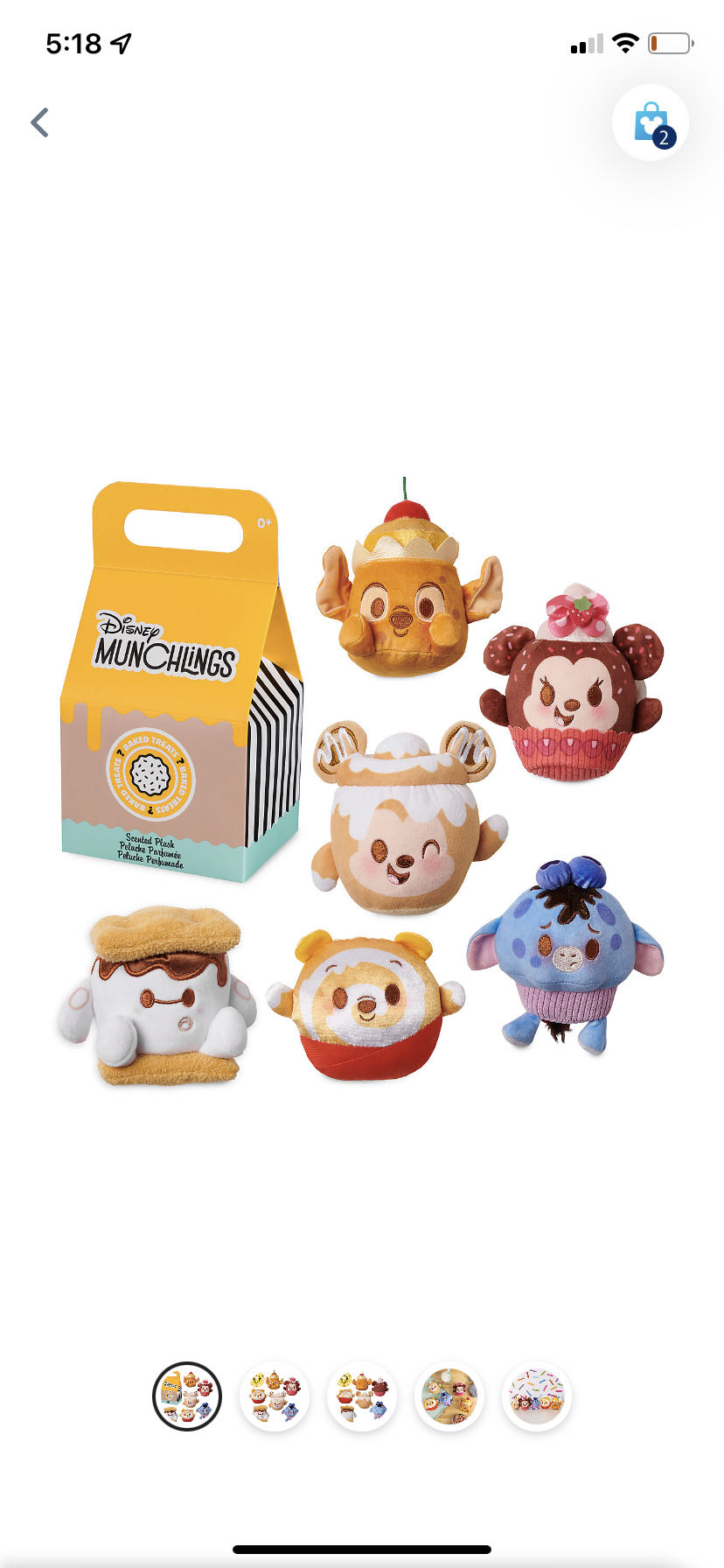 Mickey Mouse Cinnamon Bun Munchling  (United States) plush collectible - Main Image 2