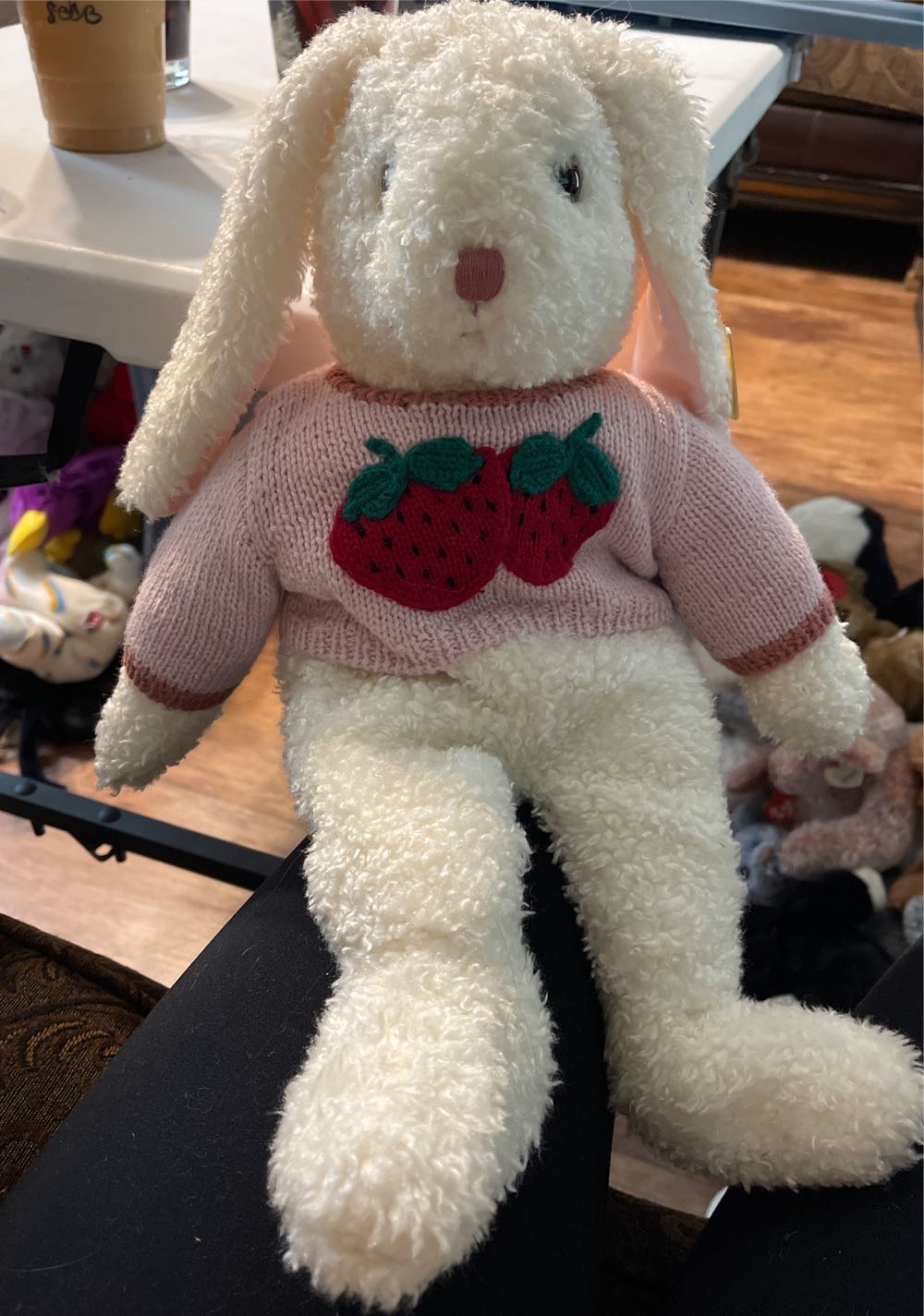 Easter Sky Blue Peeps Bunny W/Carrot