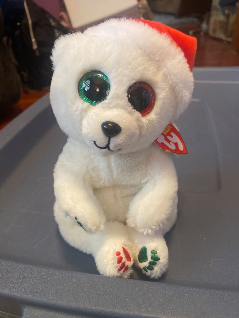 Emery The Christmas Polar Bear  plush collectible [Barcode 008421410422] - Main Image 2