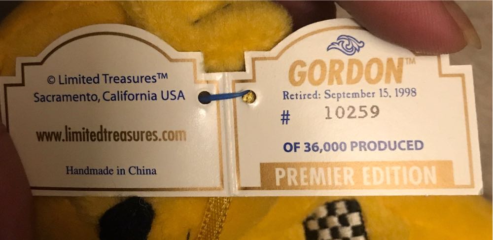 # Gordon Bear  plush collectible - Main Image 3