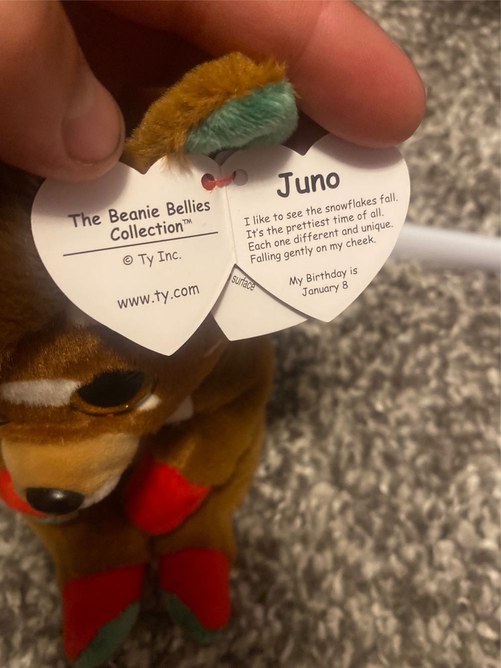 Juno The Christmas Reindeer  (Canada) plush collectible [Barcode 008421410408] - Main Image 3