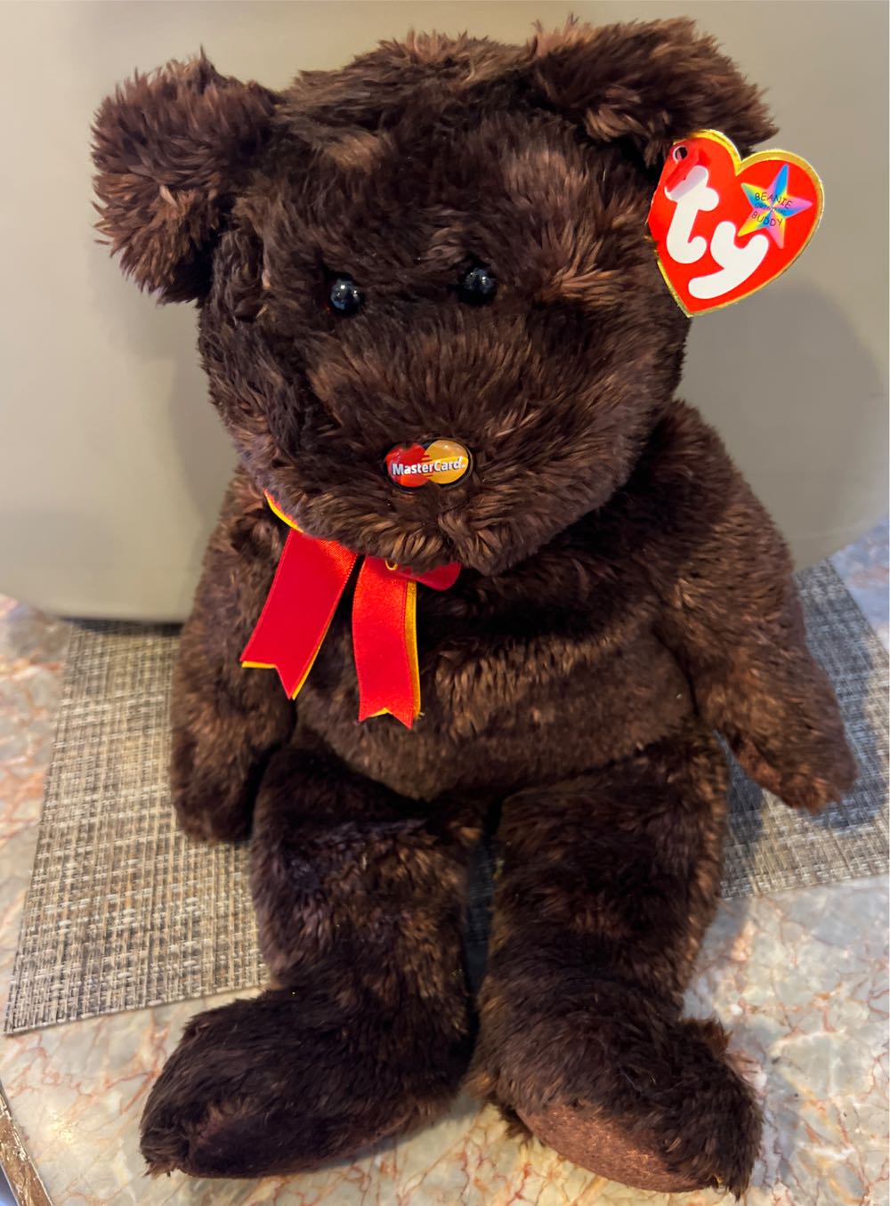 Sock Monkey-Pink Quilted (Keyclip)