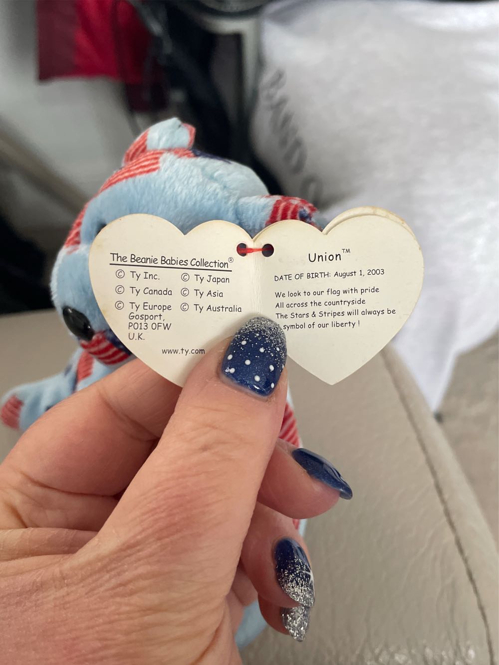 Union The Bear - Black Nose  plush collectible [Barcode 008421400812] - Main Image 3