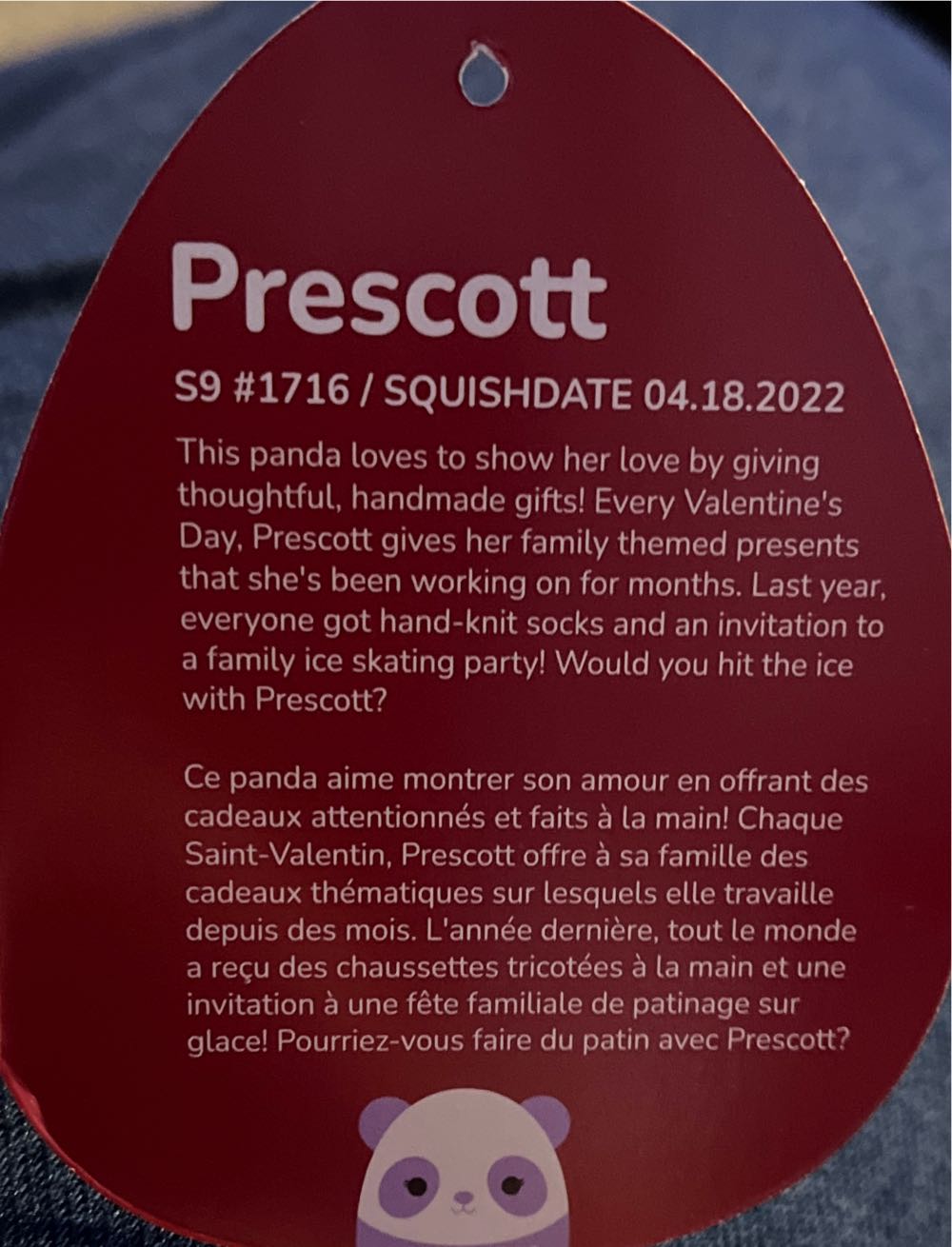 Prescott - 9.5 In Valentines Squishmallow  (United States) plush collectible [Barcode 196566153950] - Main Image 3