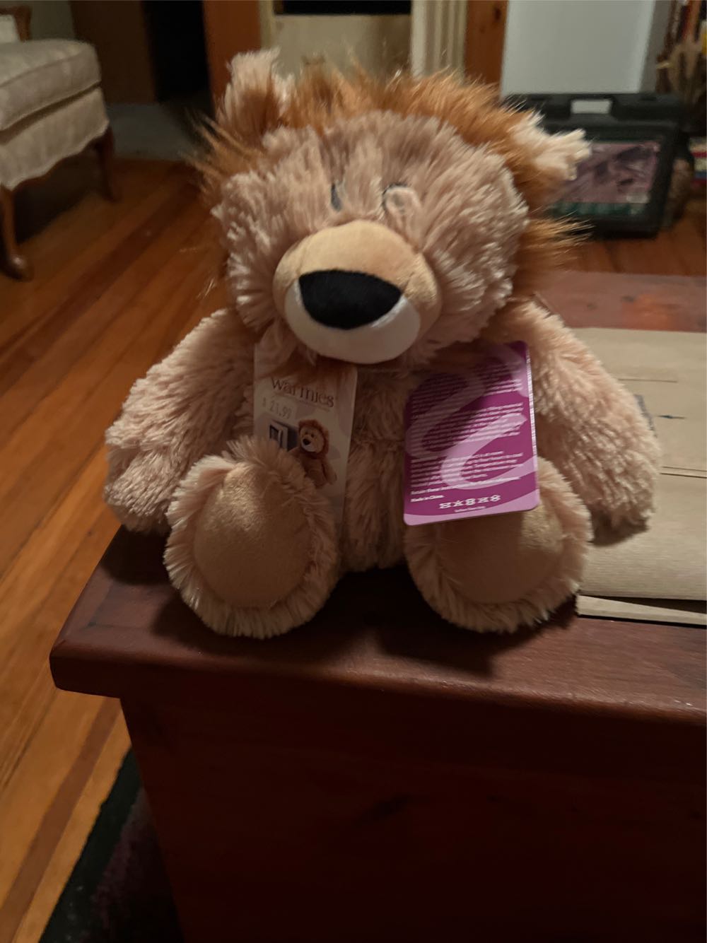 Intelex Warmies 13-inch Length Lion  plush collectible [Barcode 816018022671] - Main Image 3