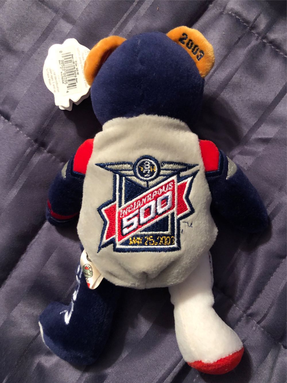 Team Speed 87th Indianapolis 500 Bear  plush collectible [Barcode 000522003954] - Main Image 2