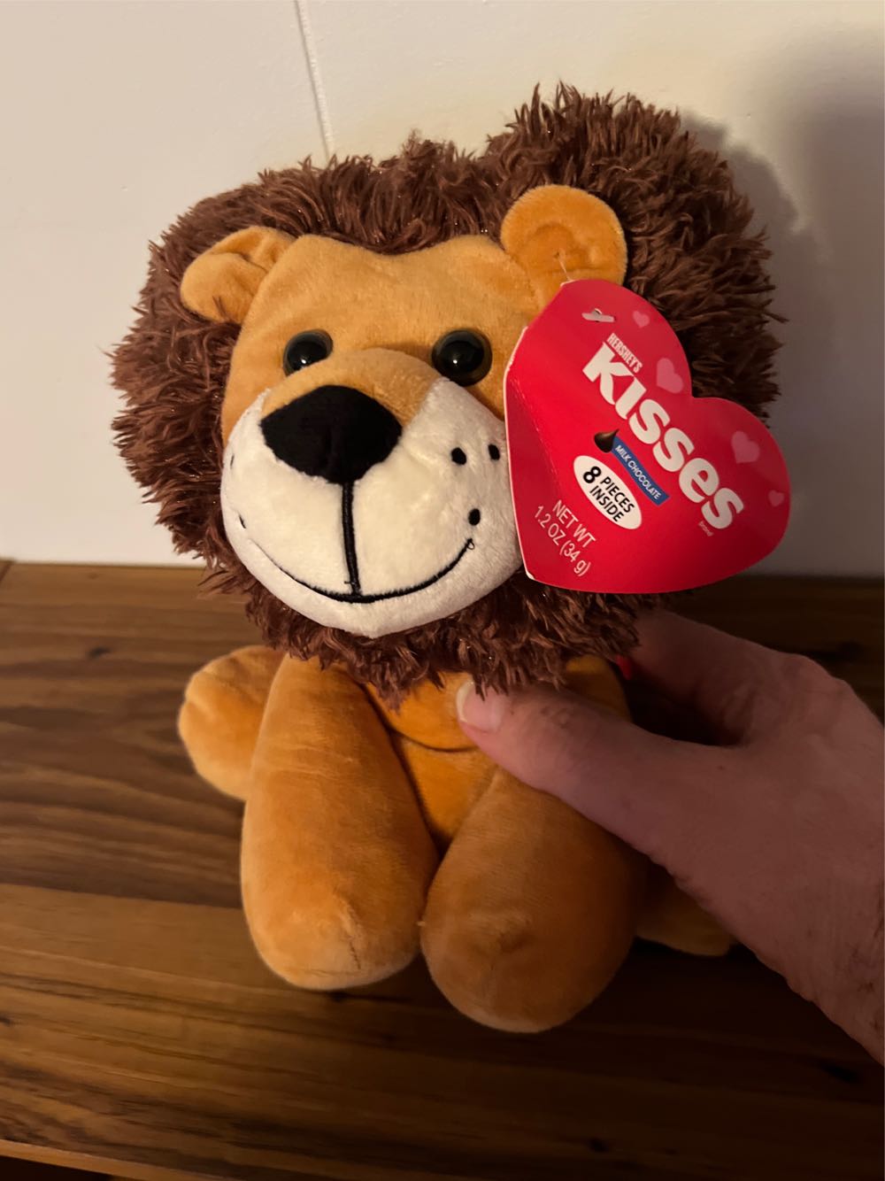 Reese’s Stuffed Lion Plush Orange Heart Shaped Mane. Super Soft 8”  plush collectible [Barcode 768395525897] - Main Image 4
