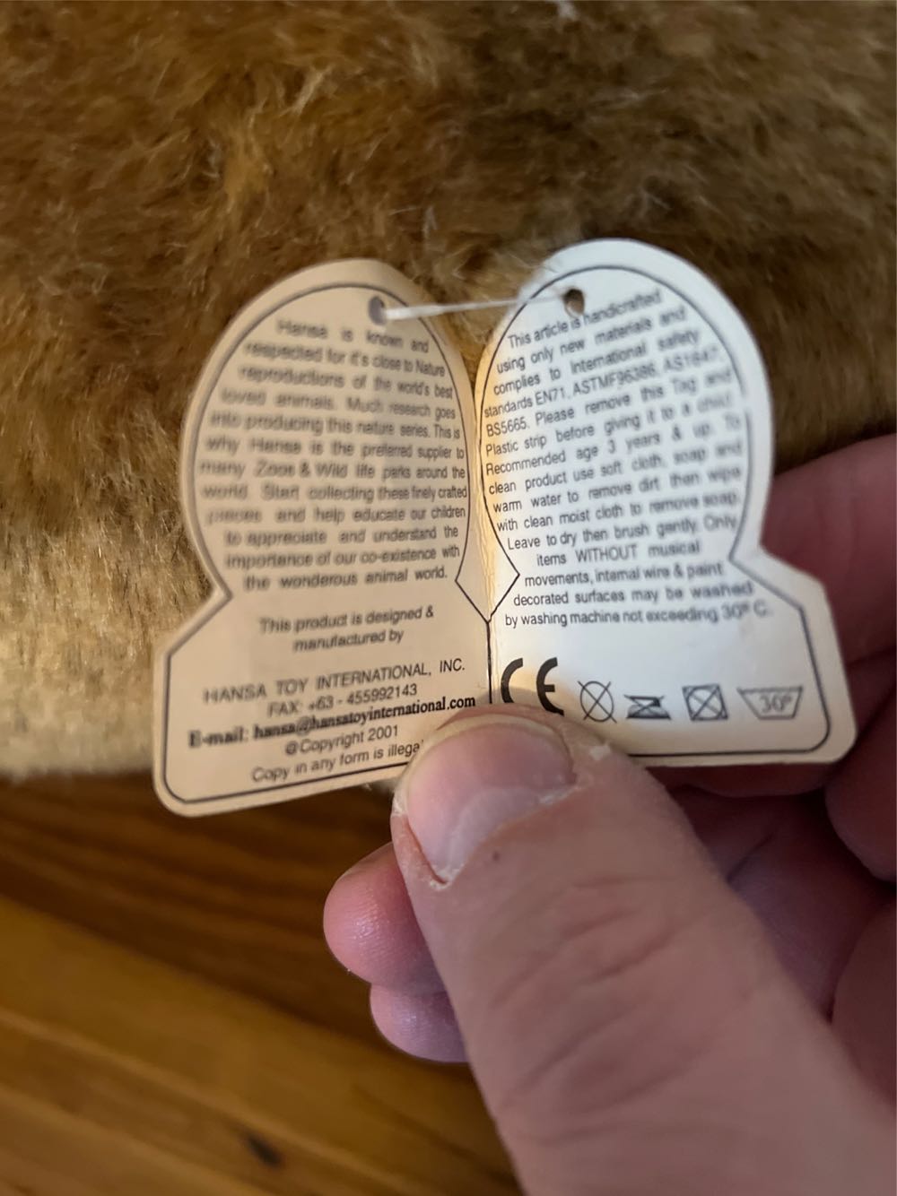 Hansa Lion  plush collectible - Main Image 3