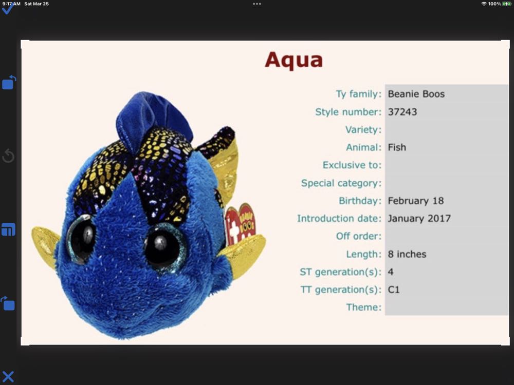 Beanie Boos Clip - Cookie With Pink Heart On Chest