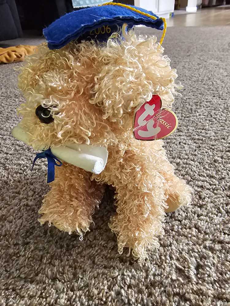 Diploma The Graduation Dog (Classic Buddy)  plush collectible [Barcode 008421200290] - Main Image 3