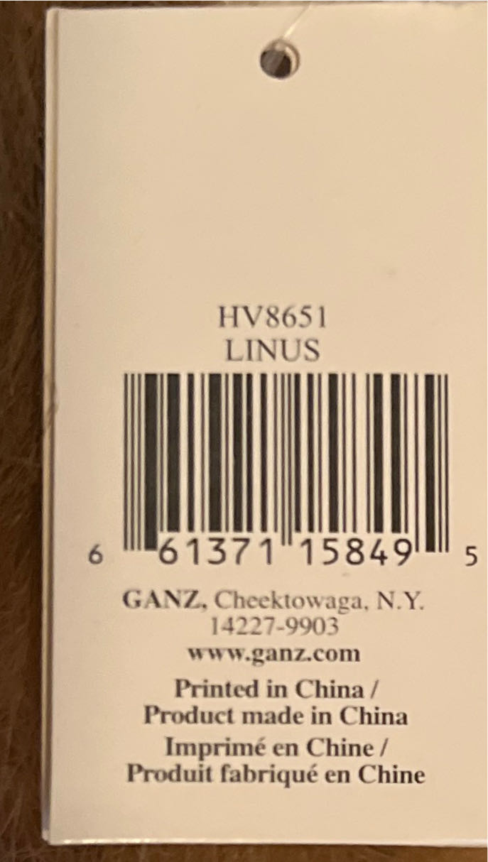 V Ganz Linus  plush collectible - Main Image 3