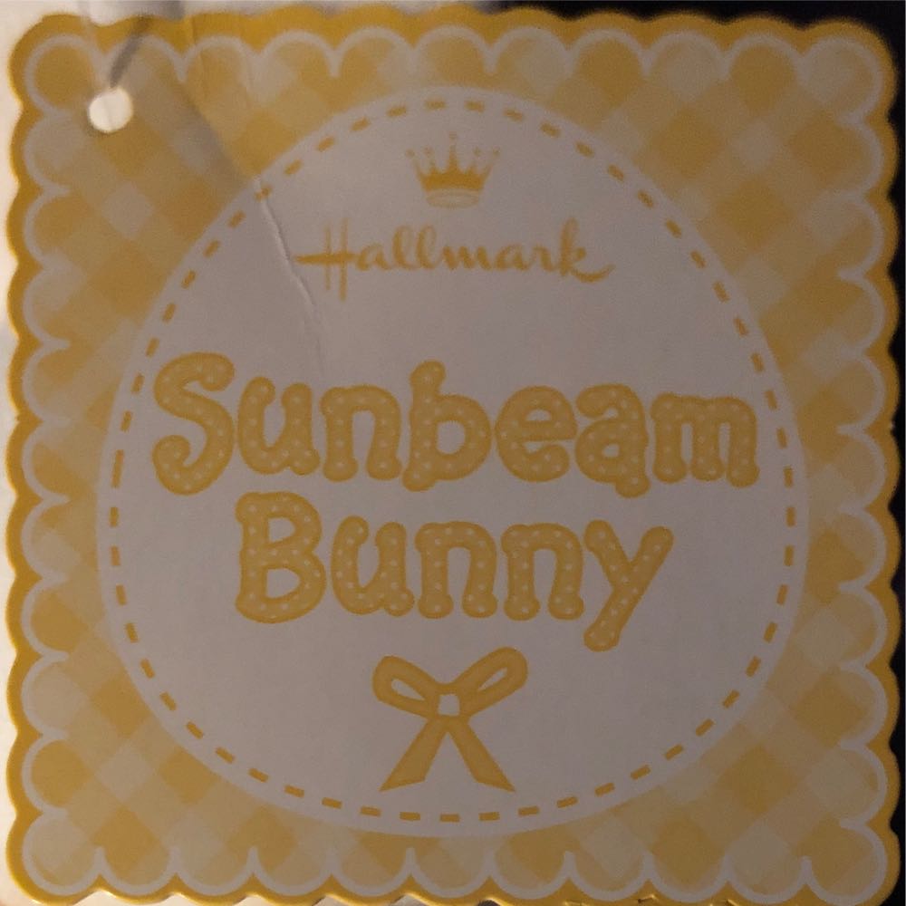 Hallmark Sunbeam Bunny 8”  plush collectible [Barcode 015012545944] - Main Image 3