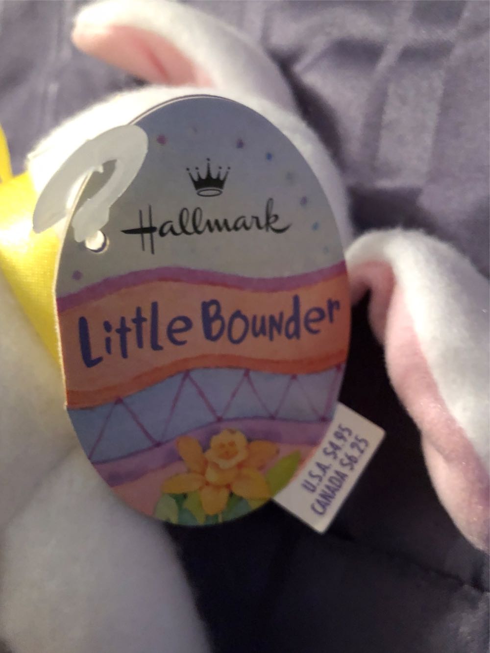 Hallmark Little Bounder 6”  plush collectible [Barcode 015012501278] - Main Image 3