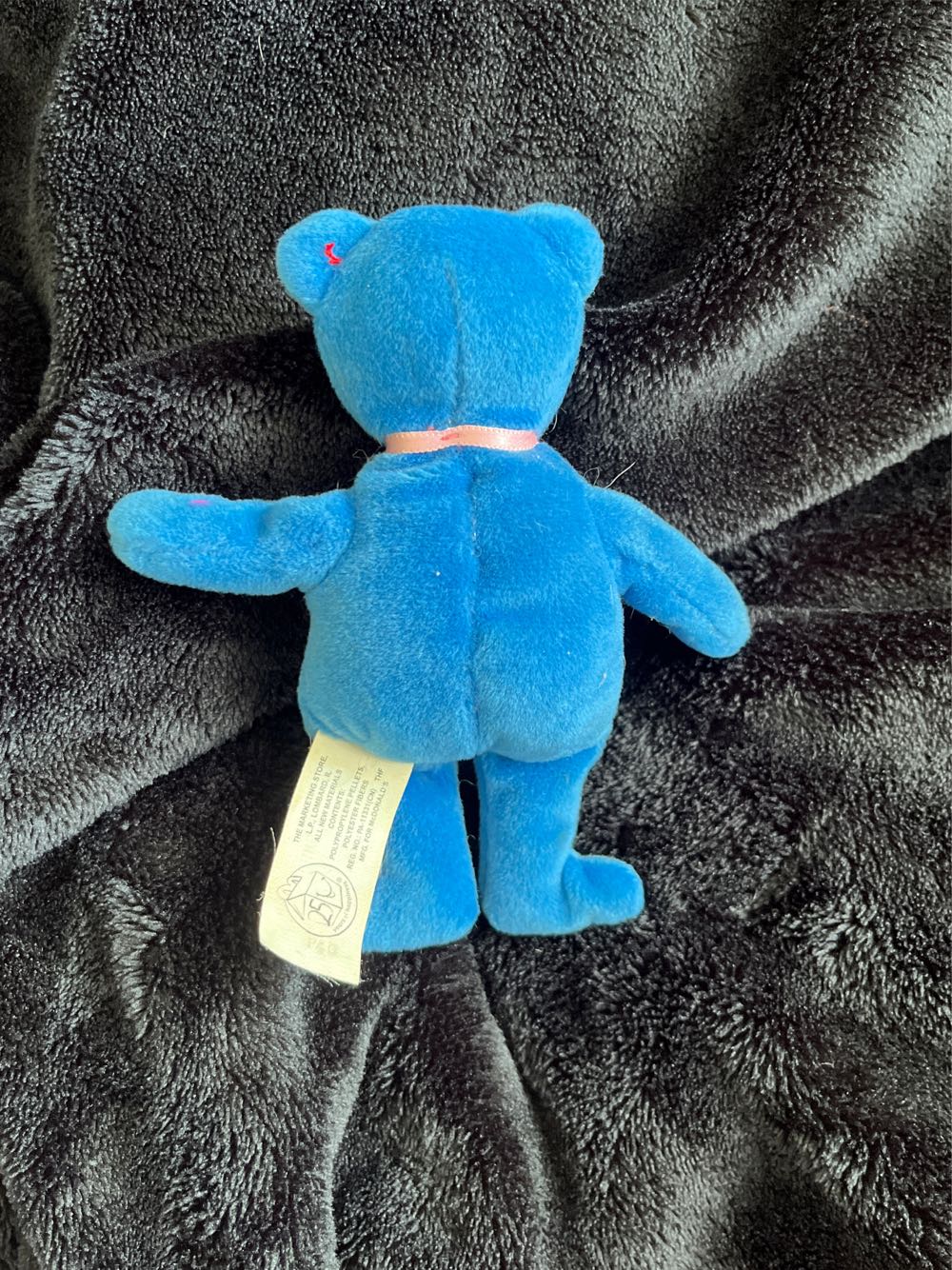 Ty Teenie Beanie Blue Bear  plush collectible - Main Image 2