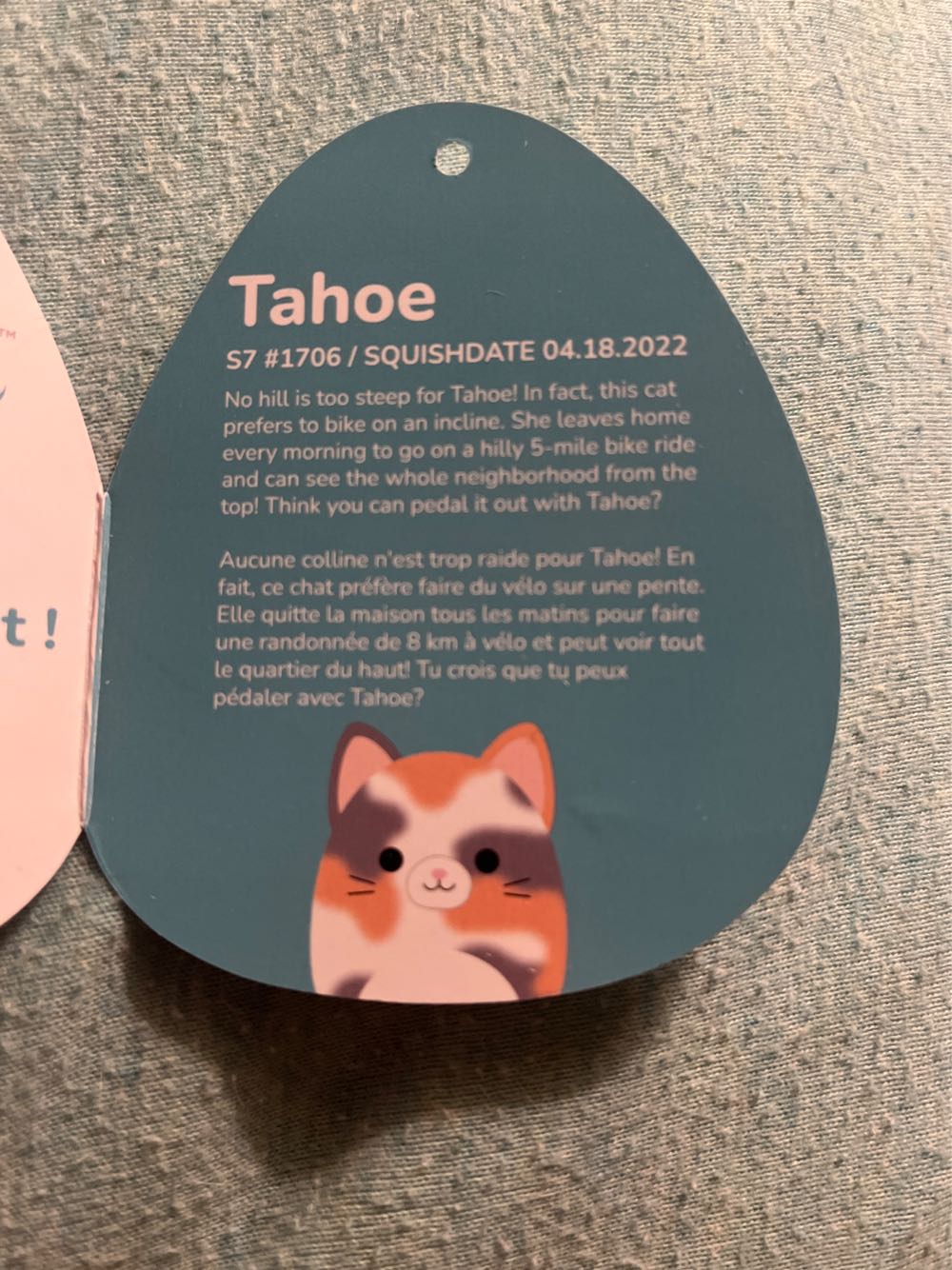 Tahoe  plush collectible [Barcode 196566170285] - Main Image 3