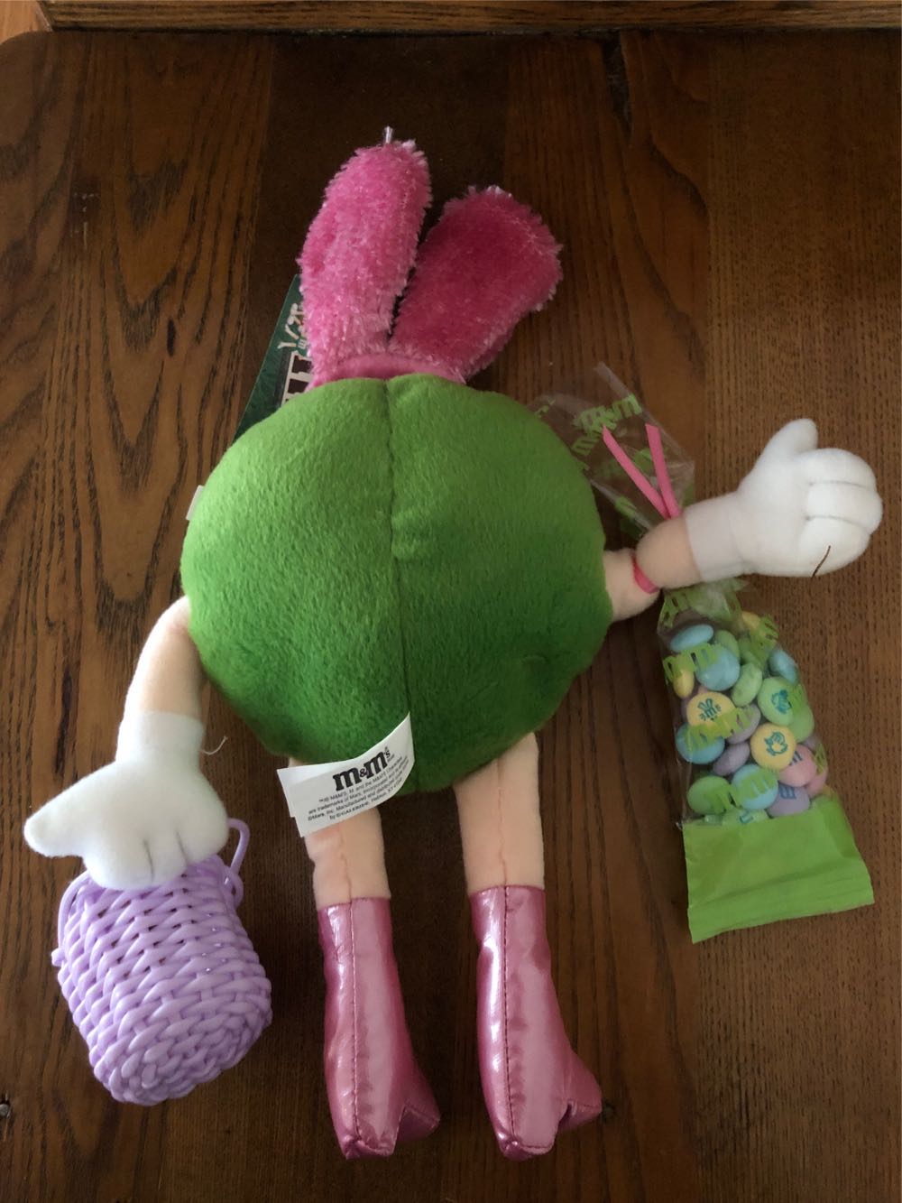 **Green M&M’s As Bunny  plush collectible [Barcode 768395342722] - Main Image 2