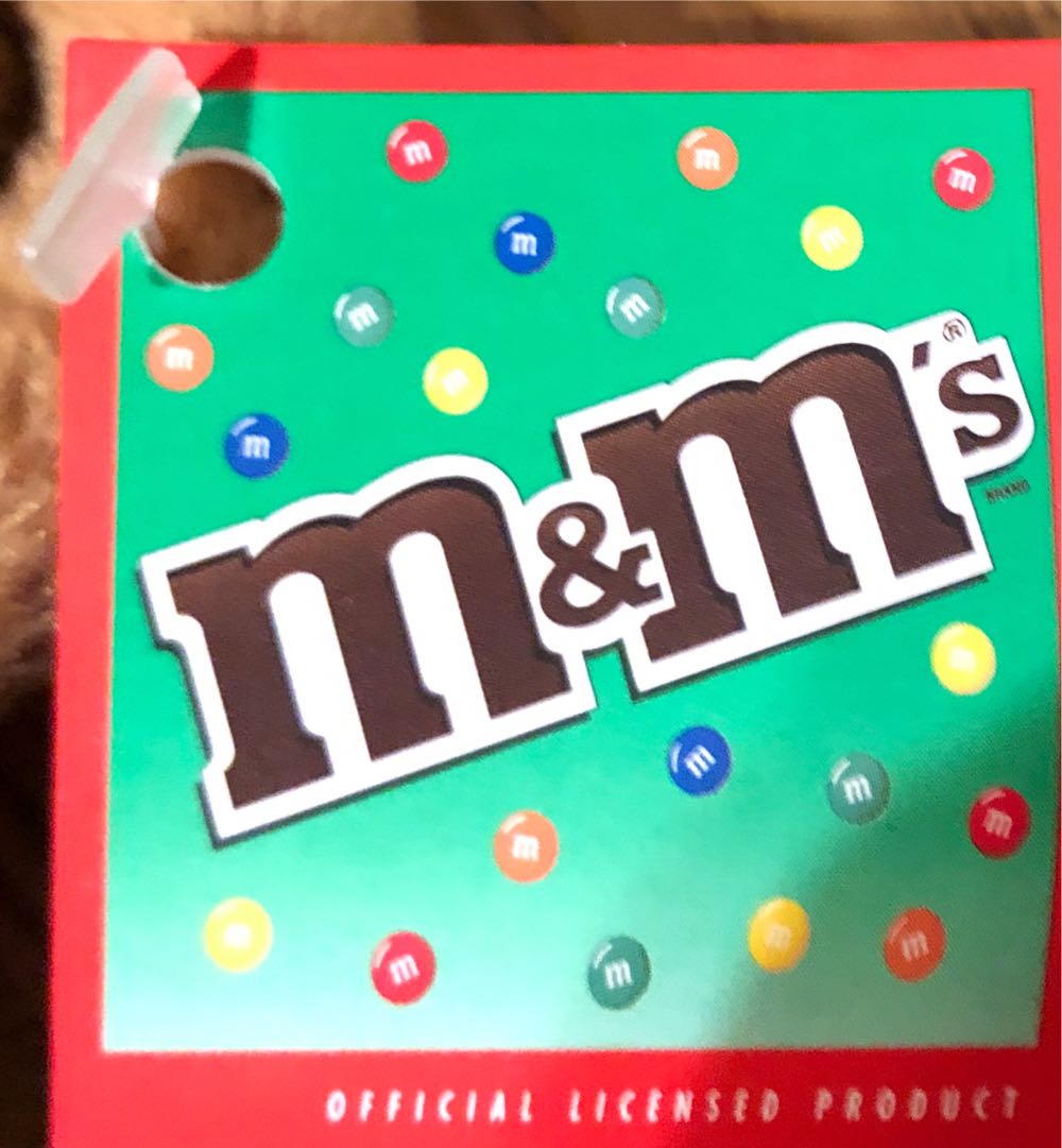 Lot Of 2 M&m’s Plush Blue Hippie With Guitar & Red Christmas Reindeer 2002  plush collectible [Barcode 768395224639] - Main Image 3