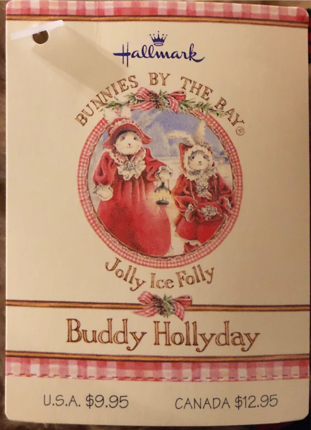 Hallmark Buddy Hollyday  plush collectible [Barcode 015012707878] - Main Image 3