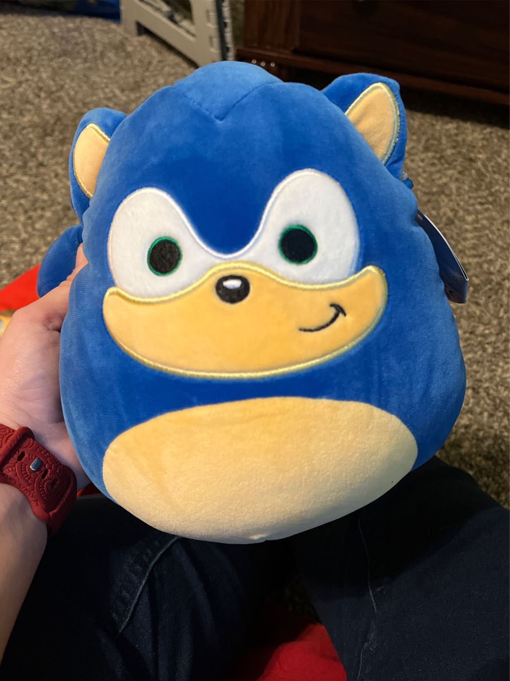 Squishmallow Kellytoy Sega Sonic Plush Toy 8 Sonic  plush collectible [Barcode 191726470175] - Main Image 2