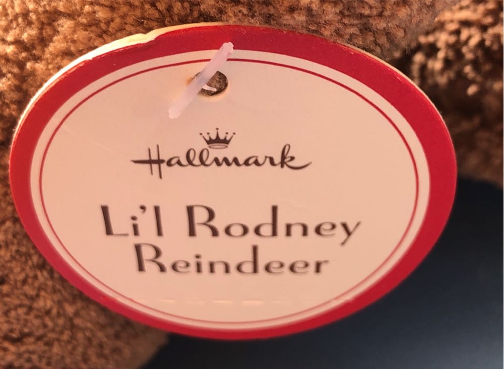Li’l Rodney Reindeer Hallmark  plush collectible [Barcode 795902999834] - Main Image 2