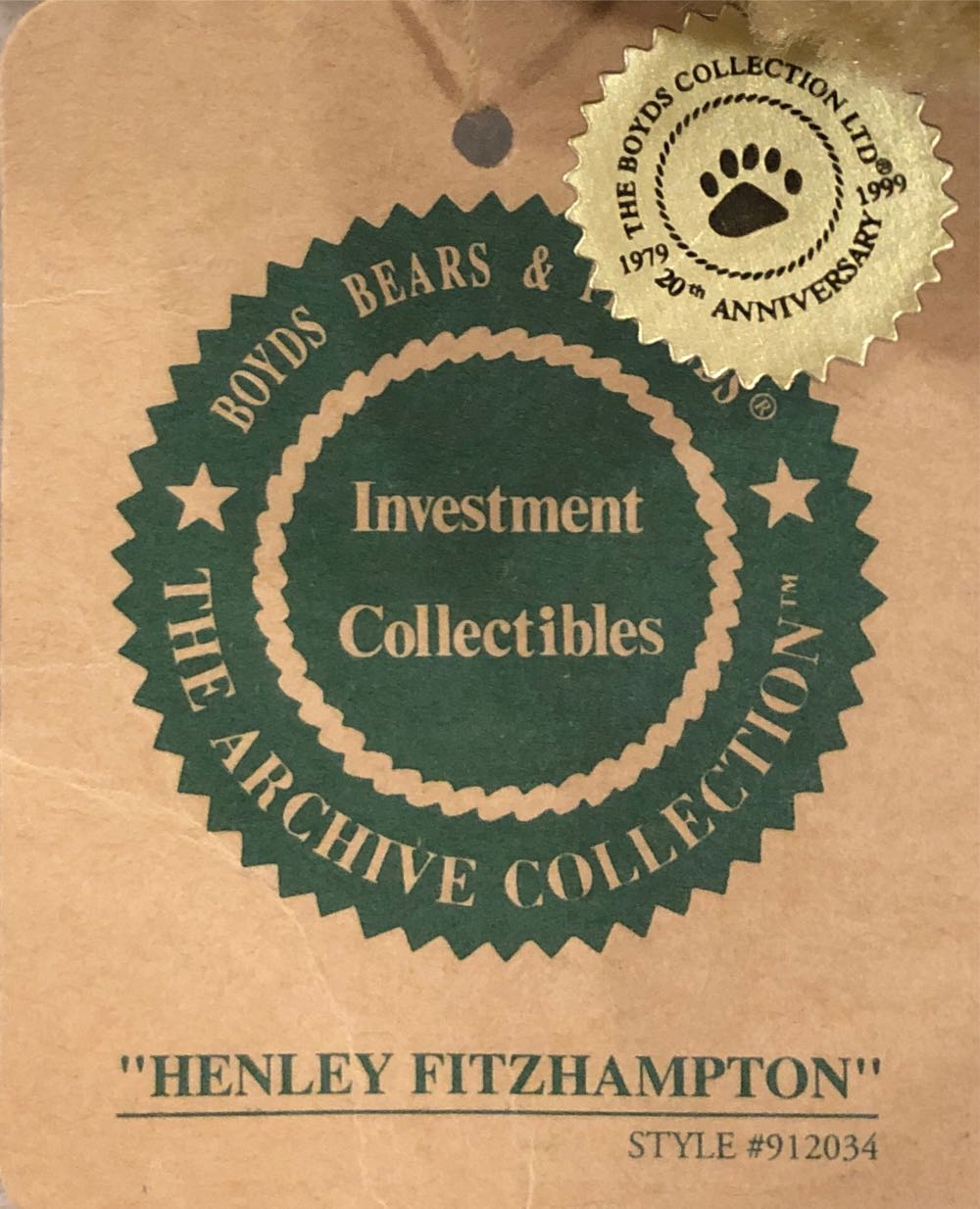 Boyd’s Bears: Henley Fitzhampton  plush collectible - Main Image 2
