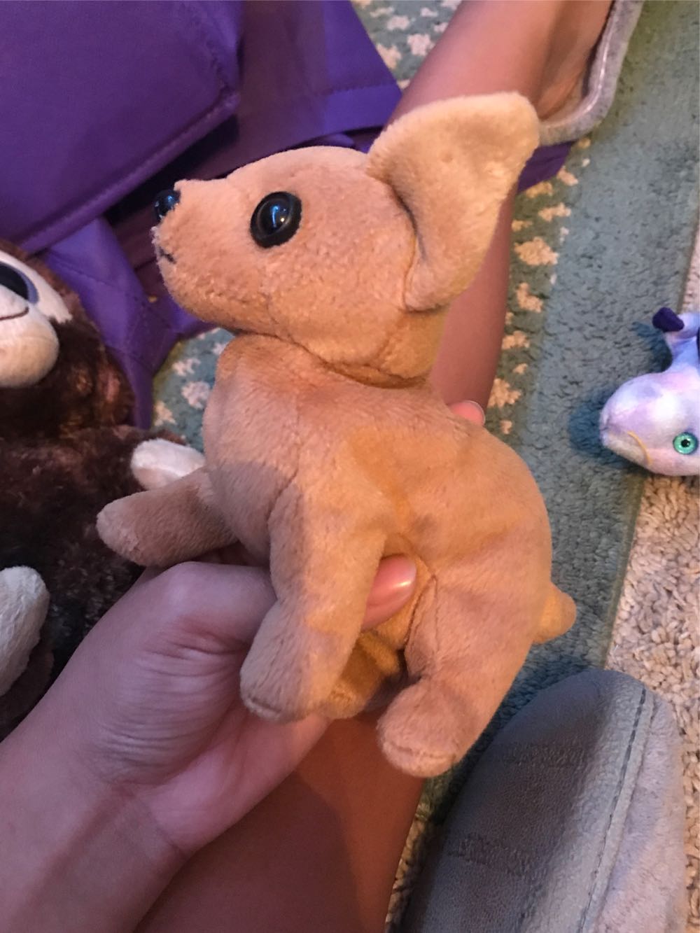 Disney Bean Bag Plush Eeyore As A Reindeer 9”