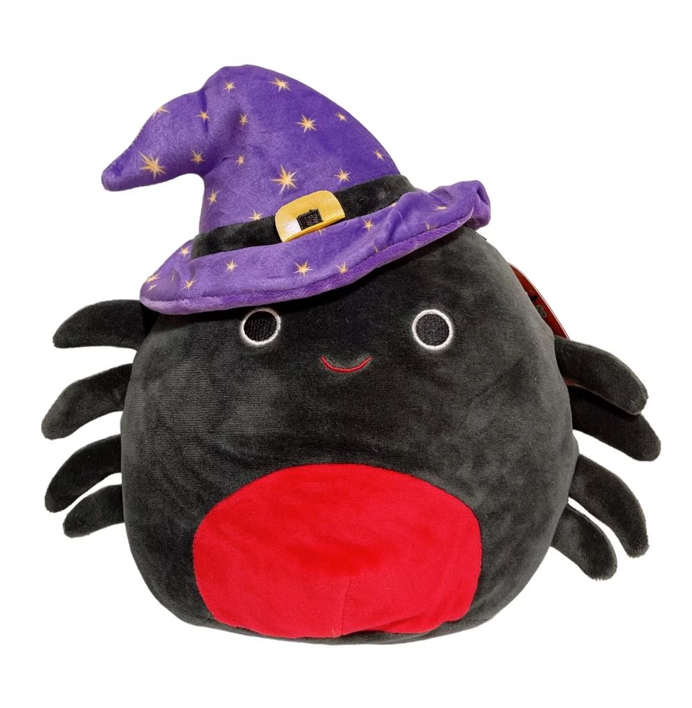 Squishmallows Bella Spider Halloween Hat Stuffed 8” Halloween Kellytoy New Black Squishmallow Widow Wizard Nwt With 8” Inch The  plush collectible [Barcode 734689690732] - Main Image 2