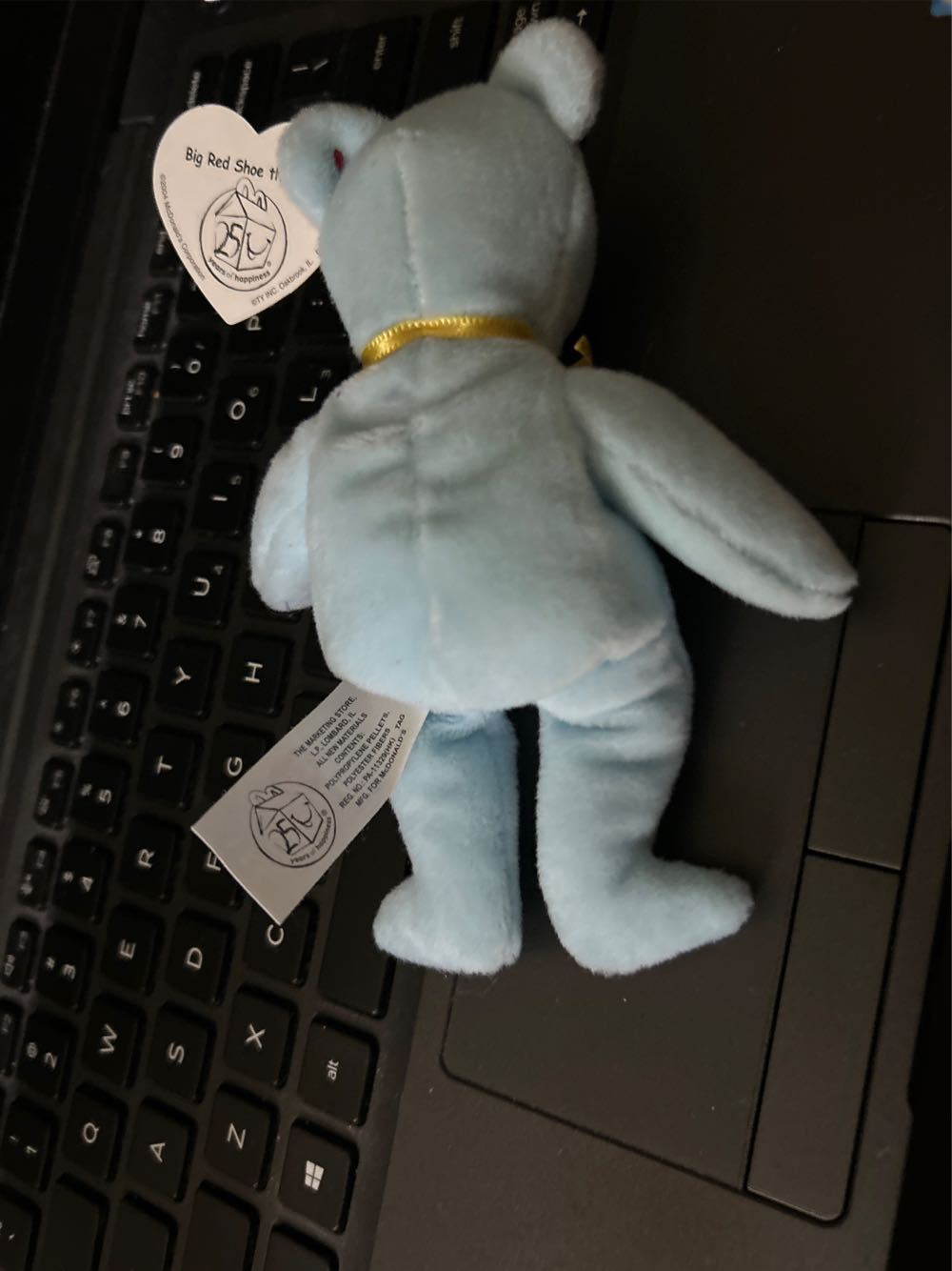 Tiny Big Red Shoe Bear  plush collectible - Main Image 2