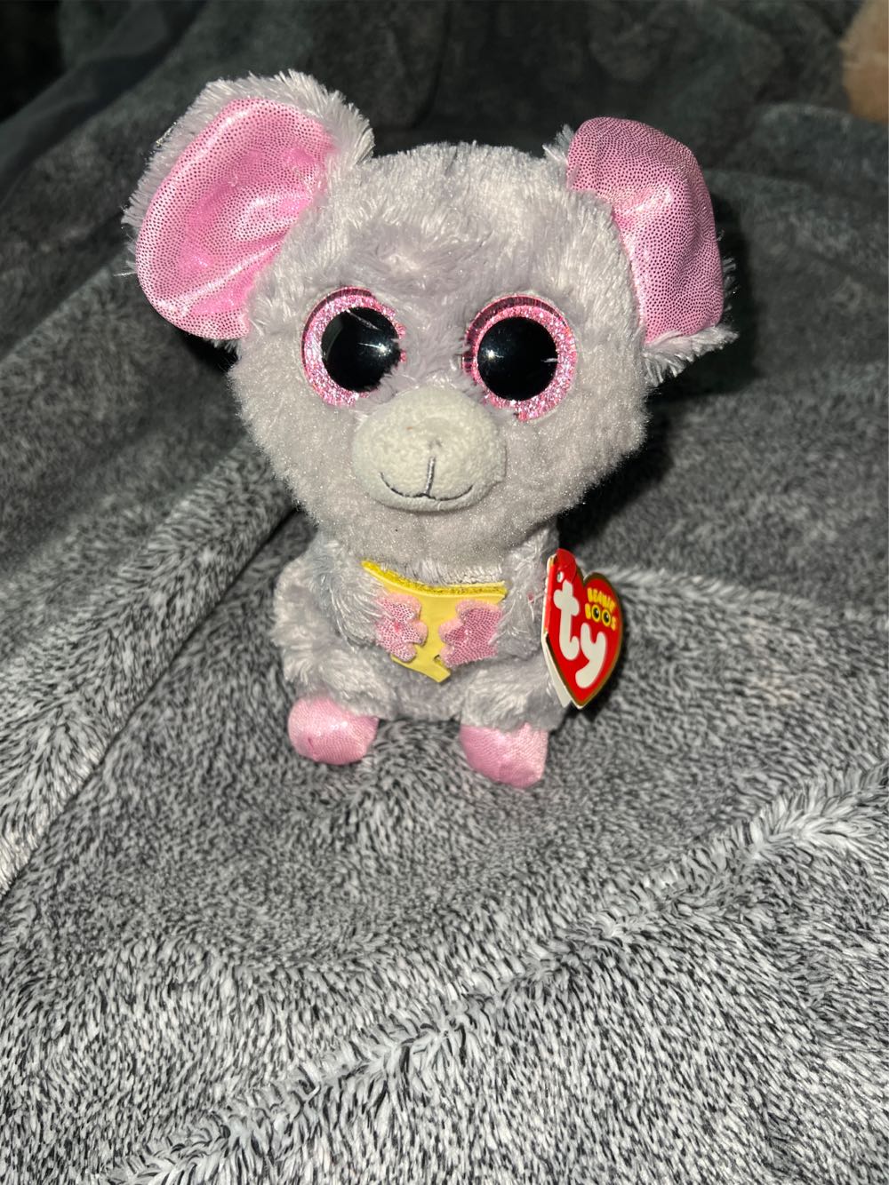 Pound Puppies White Brown Puppy Extra Long & Fuzzy Ears Basic Fun Classic