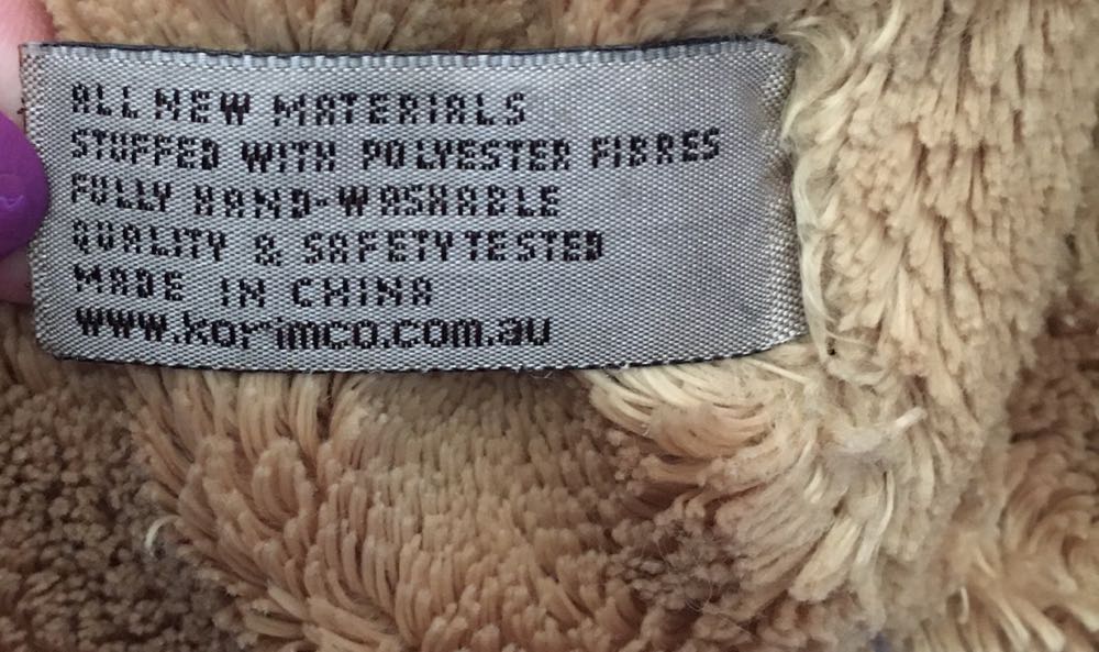 Rich Korimco Bear Plush  (Australia) plush collectible - Main Image 4