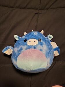 Squishmallows Mitchie The Dragon 7.5” Nwt Blue Textured Stuffed Animal Kellytoy New Squishmallow 7” 7 8”  plush collectible [Barcode 196566136458] - Main Image 1