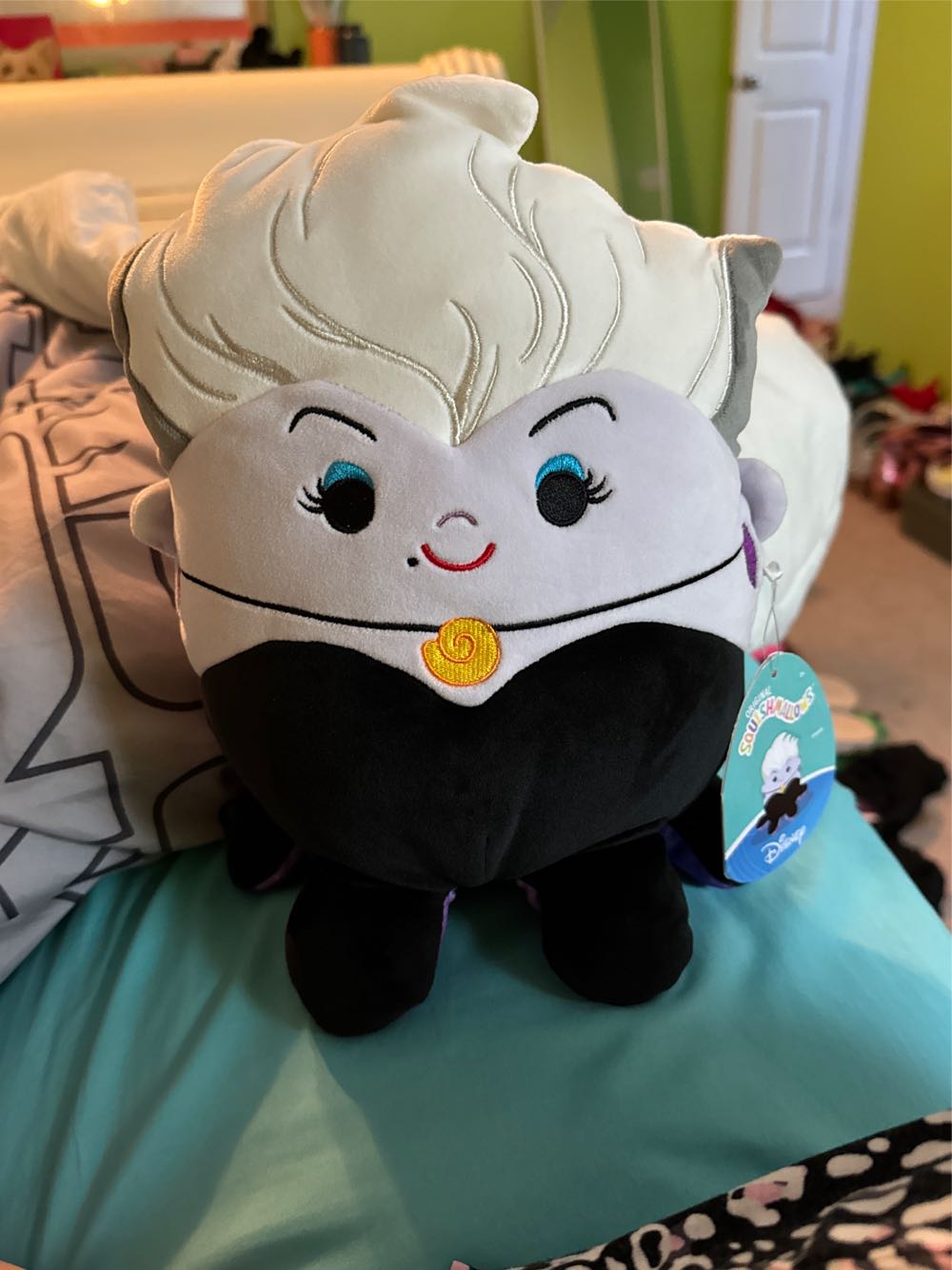 Squishmallow Ursula 8” Disney Little Mermaid Ursula Squishmallow Little Squishmallows New Kellytoy Rare Nwt 8”  plush collectible [Barcode 191726452430] - Main Image 2