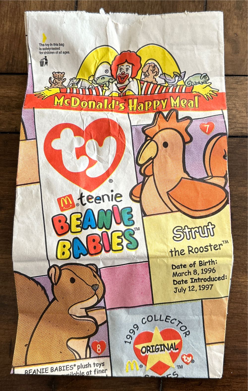 McDonald’s 1999 Teenie Beanies  (United States) plush collectible - Main Image 3