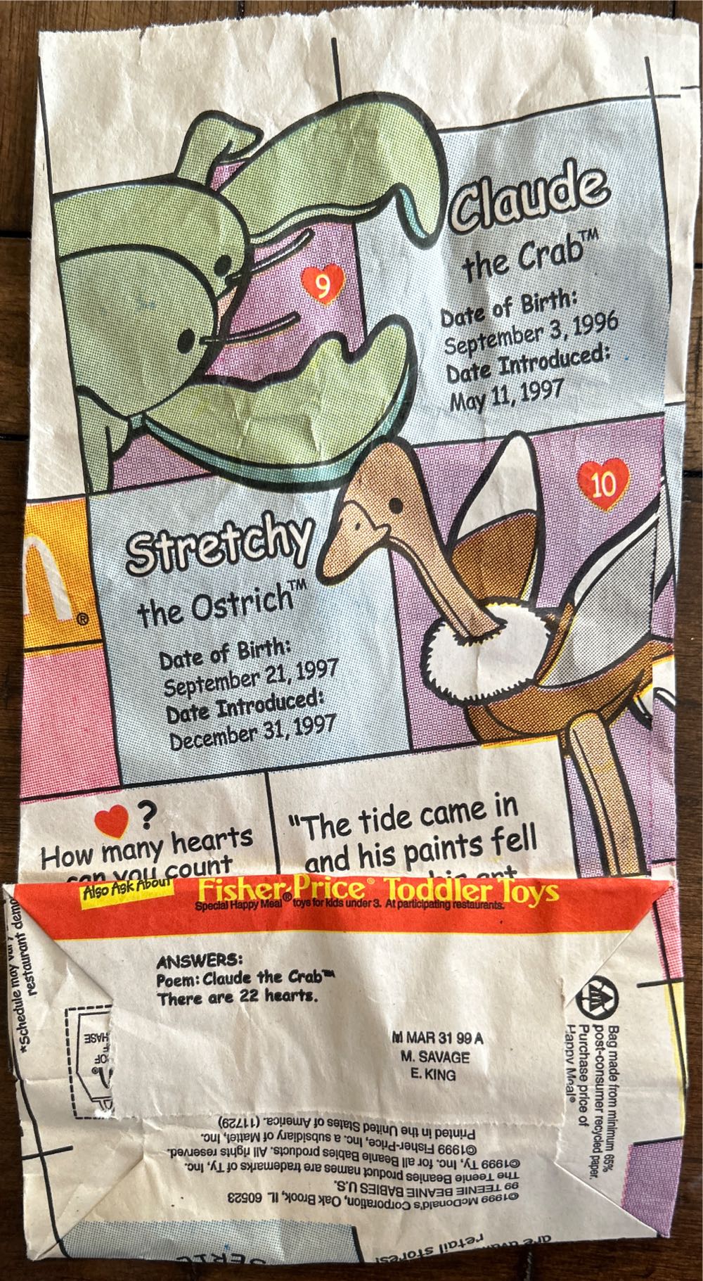 McDonald’s 1999 Teenie Beanies  (United States) plush collectible - Main Image 4