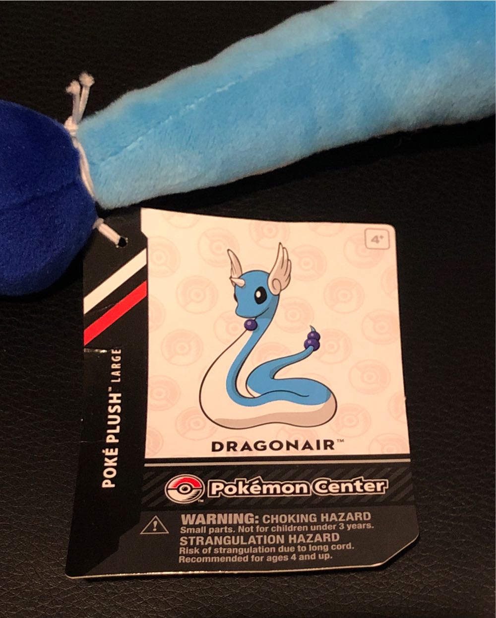 2016 Dragonair Pokémon Center Plush  plush collectible [Barcode 820650002274] - Main Image 2