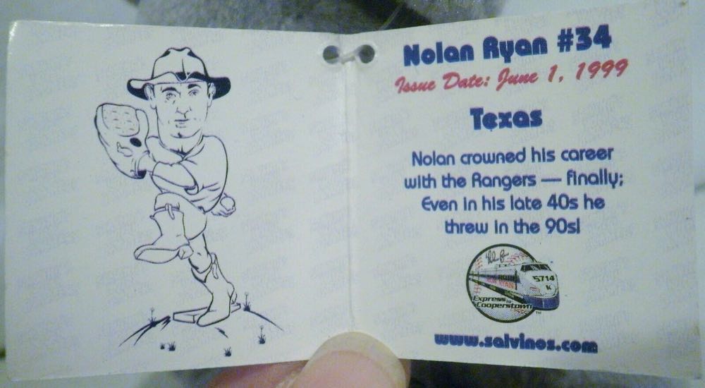 Nolan Ryan # 34 (Texas - 1989-1993)  (United States) plush collectible - Main Image 2
