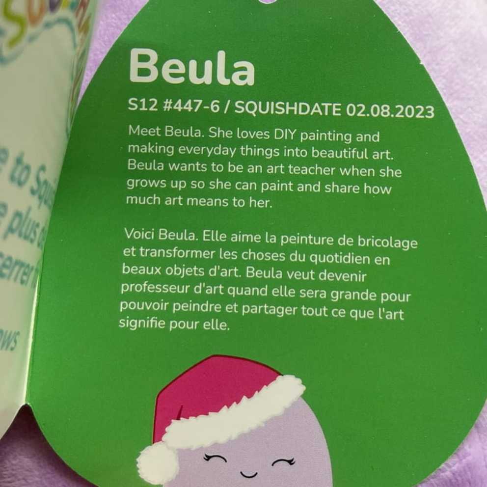 Squishmallows Christmas Beula 12”  plush collectible [Barcode 196566391345] - Main Image 3