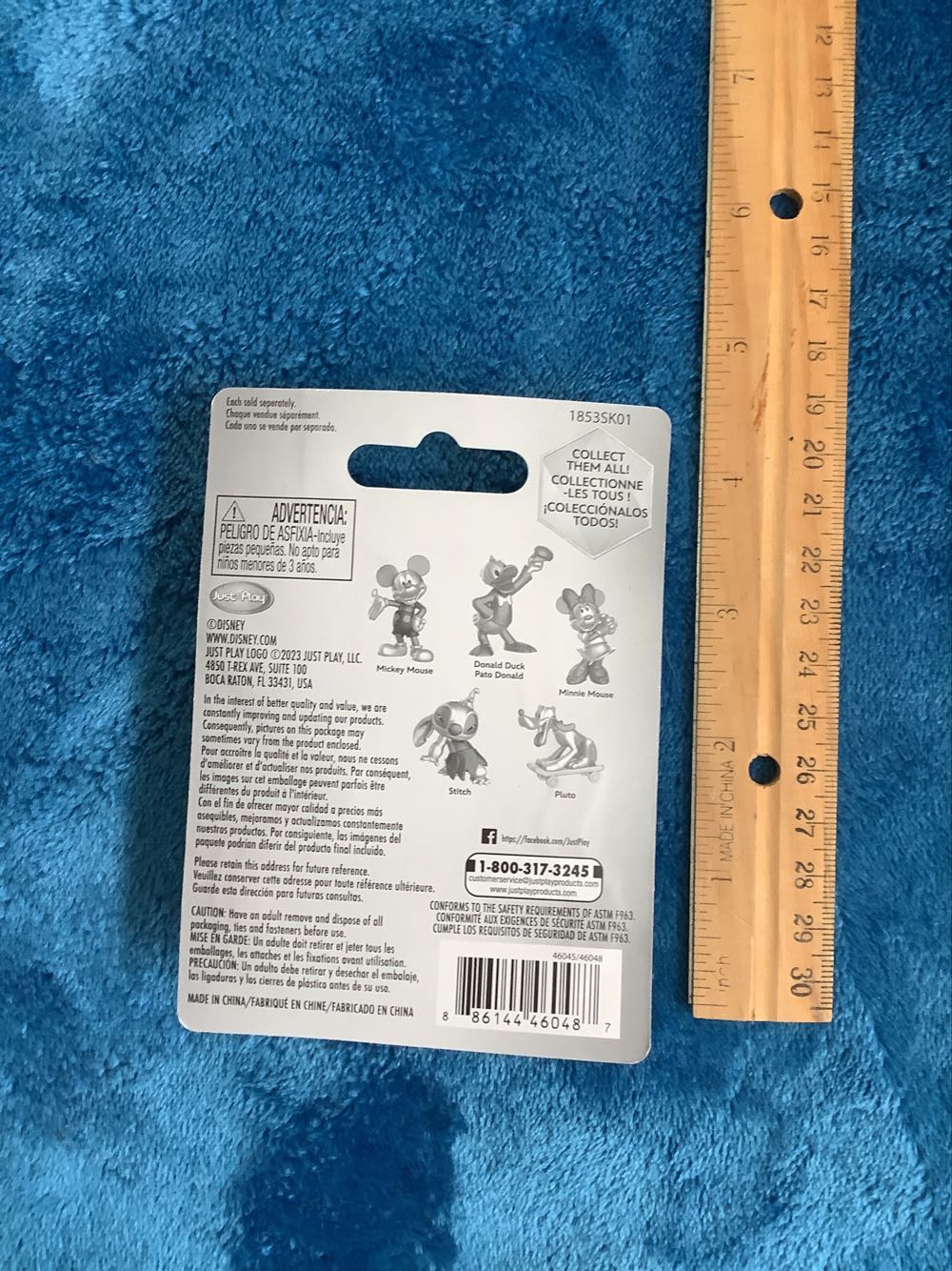 3) Disney 100 **mickey & Friends Silver 2.5” Figure** Donald Duck  plush collectible [Barcode 886144460487] - Main Image 3