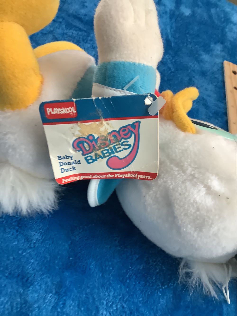 14) Donald Duck Disney Babies Toy Playskool Vintage  plush collectible [Barcode 032245702784] - Main Image 2
