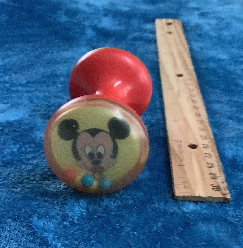 29) Vintage Donald Duck/Mickey Mouse Baby Rattle  plush collectible - Main Image 3