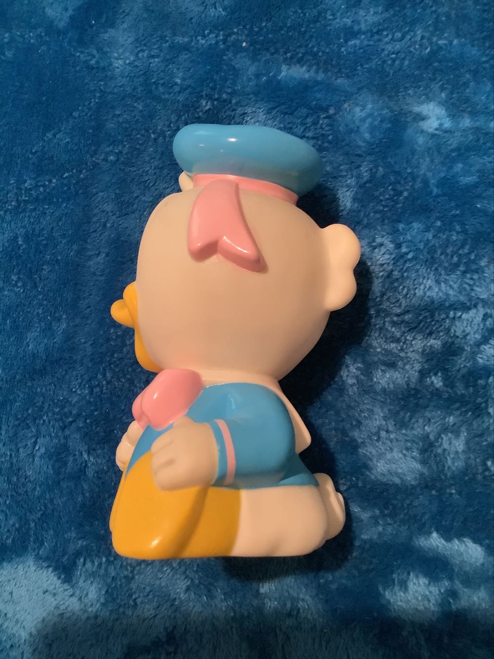 38) 1984 Baby Donald Duck Rubber Bathtoy Squeaky ARCO  plush collectible - Main Image 3