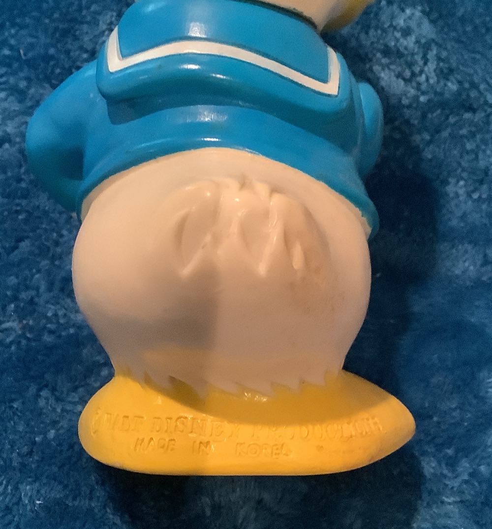 40) Donald Duck Plastic Bank 6”  plush collectible - Main Image 4
