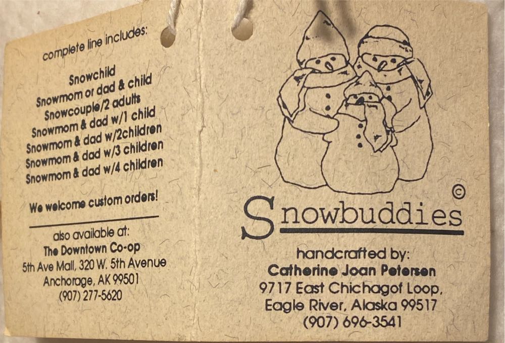 Snowbuddies Family Of Four Group Plush  (United States) plush collectible - Main Image 3