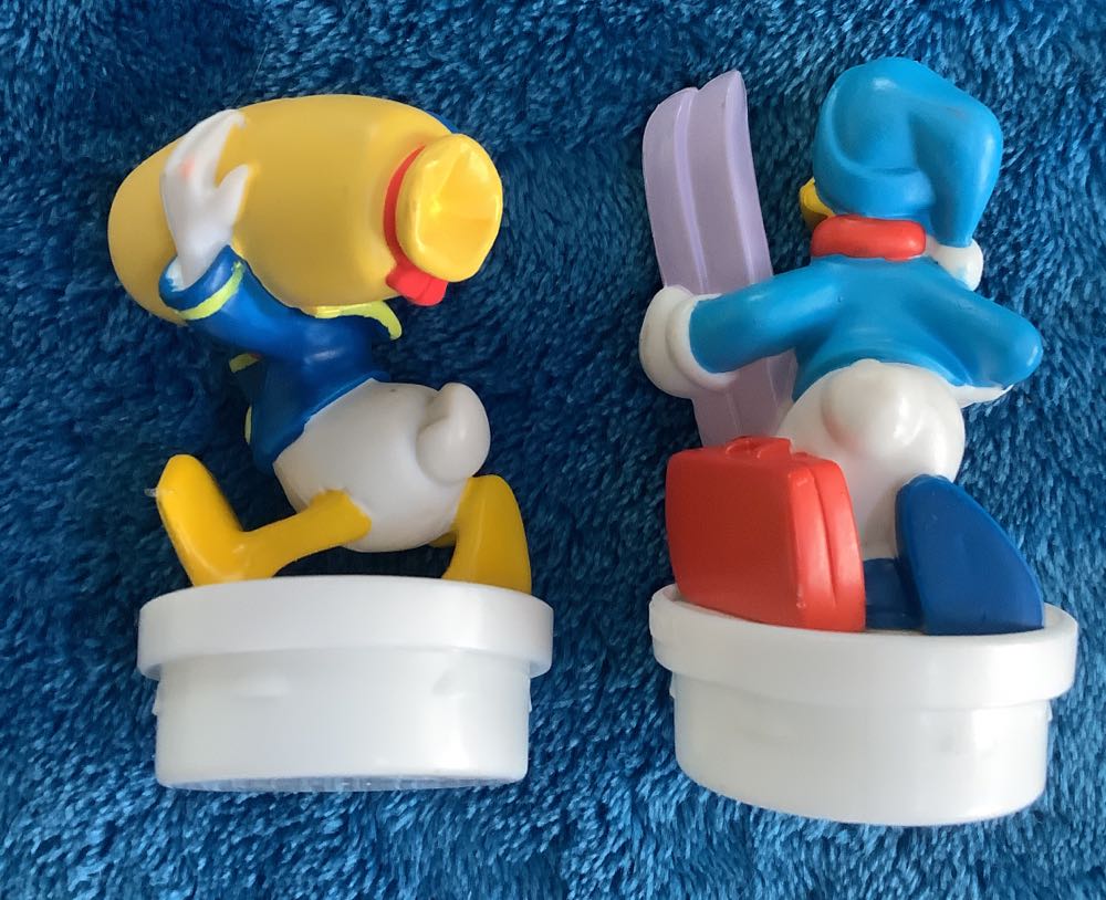 90) 2 Smarties Candy Vintage Toppers Donald Ducks  plush collectible - Main Image 2