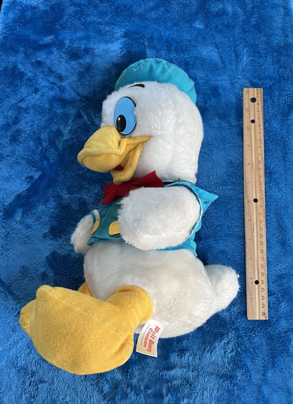 93) vintage, well loved Donald Duck, plush stuffed animal  plush collectible - Main Image 2