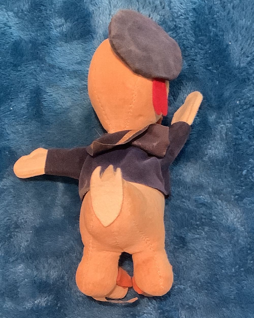 98) 1950s Rare Donald duck cough eyes hands and feet stuffed with wood very rare  plush collectible - Main Image 4