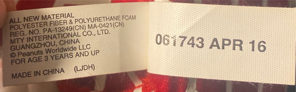 Peanuts Santa Snoopy In Chimney  (United States) plush collectible - Main Image 4