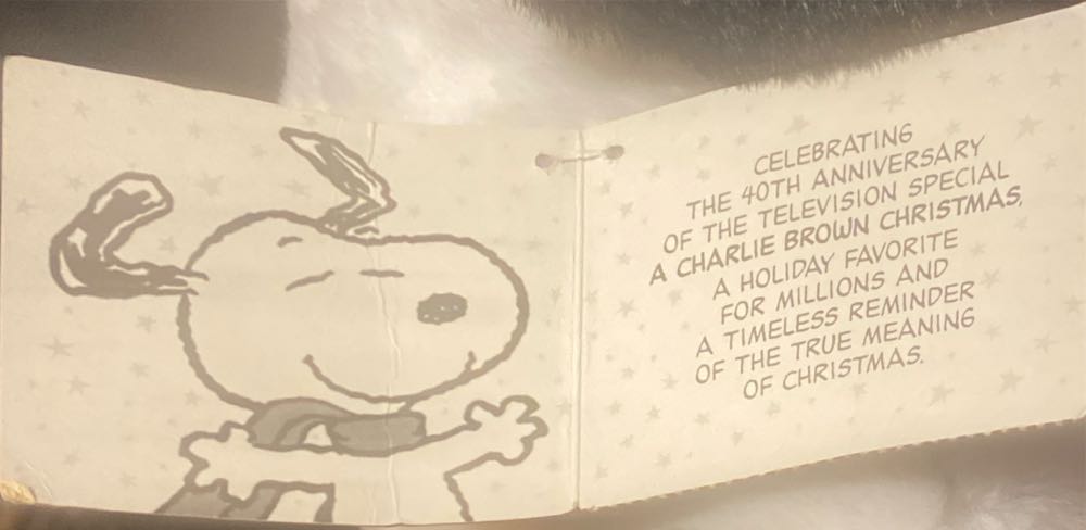 Hallmark Large Snoopy Plush 40 Years A Charlie Brown Christmas  (United States) plush collectible [Barcode 015012881455] - Main Image 3